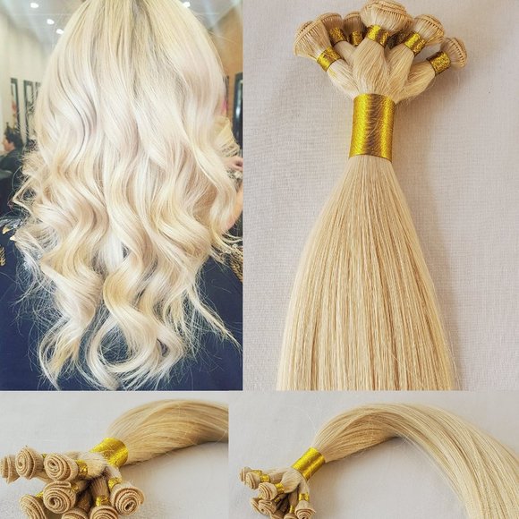 20 Hand-Tied Weft,100 grams,8 bundles,100% Human Remy Hair